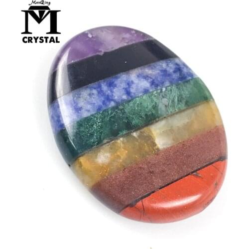 Natural Crystal Seven Chakras Plate Guasha Facial Board Massager For Face Slimming Body Relax Resin Massage Eye Care