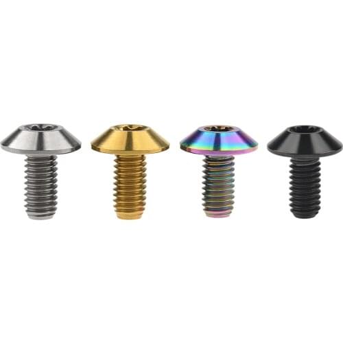 Xingxi Titanium Ti Bolt M6X12 15 16 20mm Button Torx Head Screw for Bicycle Motorcycle Part Fasteners