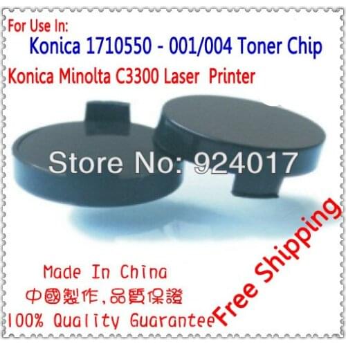 Toner Chip For Konica Minolta Magicolor 3300 DN EN 3300DN 3300EN Printer,For Konica 1710550 001 002 003 004 Refill Toner Chip