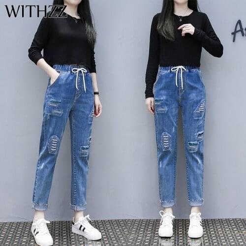 Женские джинсы с вышивкой WITHZZ China At AliExpress