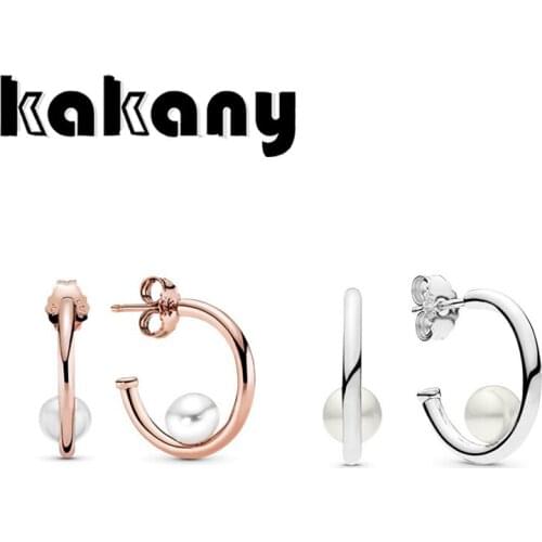 Kakany New High-quality 925 Silver Contemporary Pearl Ring Earrings, Fashionable And Elegant High-end Jewelry For Ladies