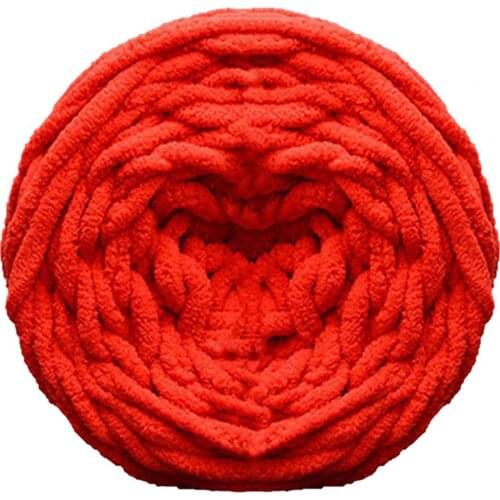 1 Roll 7mm Knitting Yarn DIY Material Soft Knitting Sweater Knitwear Yarn for Towelling Sweater Scarf 40 Meters