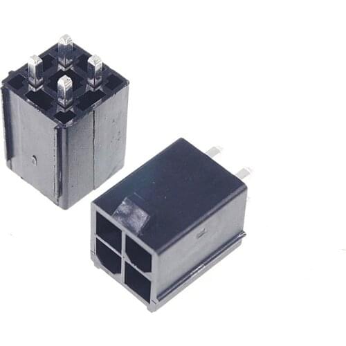 10 pcs 4 Pin CPU Power Connector 4.2mm 4 Positions Header Connector 0.165" 4.20mm Through Hole PCB Vertical Tin 3928-1043 Lock