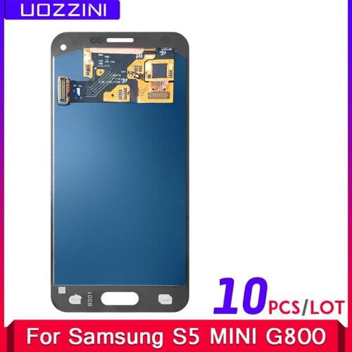 10 Pcs/Lot Super AMOLED For Samsung Galaxy S5 Mini G800 G800F G800H 100% Tested LCD Display Touch Screen Assembly Digitizer