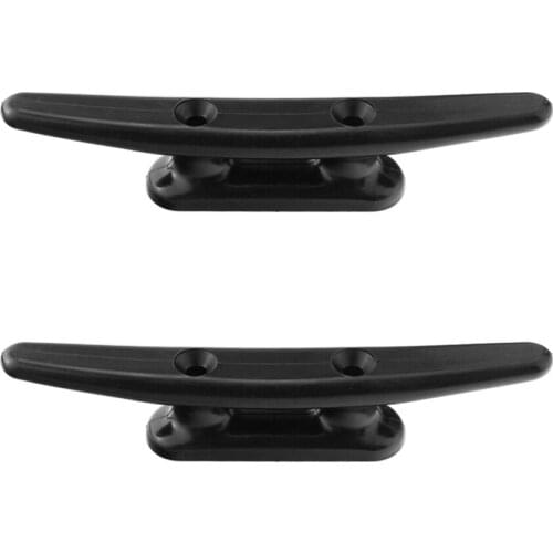 2PCS Nylon Plastic Low Flat Cleat Open Base Cleat 152mm 200mm Boat Accessories Marine Boat Yacht Deck Line Rope Tie Ship Lock