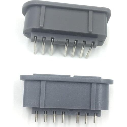 Replacement Grey For SFC Console 90 180 Degree Female 7 Pin Connector Socket for SNES Controller