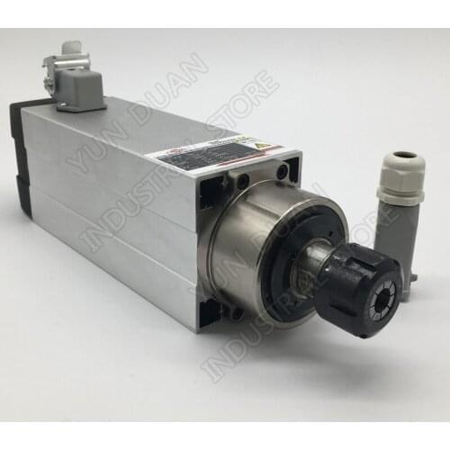 220v 3.5KW ER25 18000rpm 93*82mm Air-cooled Spindle Motor 4 Bearings High Precision for CNC Woodworking