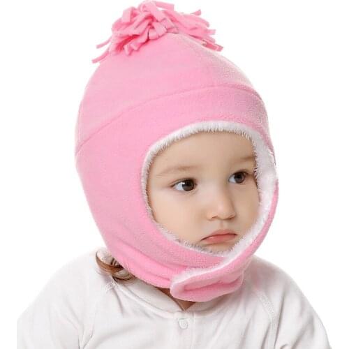 3 Sizes for 0-10 Years Children Winter Warm Hat Lei Feng Hat Fleece Earmuffs Cap for Boys Girls Kids Skullies Beanies Bonnets