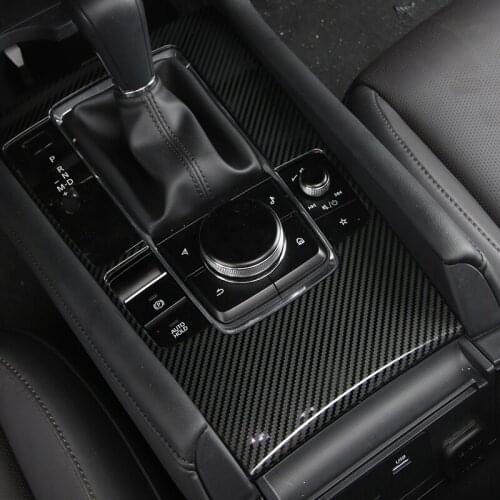 Car-Styling Accessories Interior Gear Box Decorative Frame Sequins Cover Trims Auto Sticker For Mazda 3 M3 Axela LHD 2019 2020