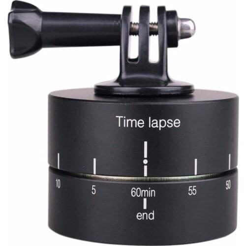 60min Time-lapse Photography Automatic Rotate Camera Platform for DSLR SLR Camera Gimbal for Gopro Xiaoyi Action Cameras Phones