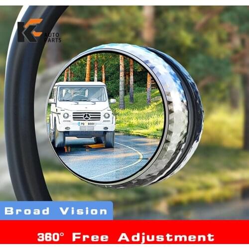 360-degree Wide Angle Adjustable Rotation Round car goods Car Rearview Auxiliary Blind Spot Mirror Car Accessories