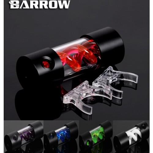 BARROW 155mm X 50mm Double Helix T-Virus Cylindrical Water-Cooled Coolant Tank Light System POM+PMMA Black Cover without light