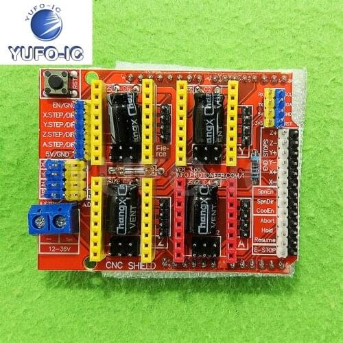 Free Ship 1PCS Engraving Machine Board Uno CNC Shield V3 Board 3D Printer A4988 Drive Plate