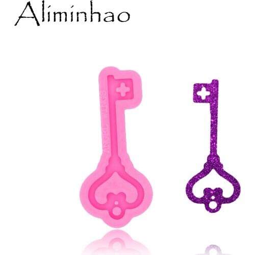 DY0394 Love Key Keychains Mould Resin Silicone Epoxy Molds For Jewelry Shiny Glossy Aliminhao