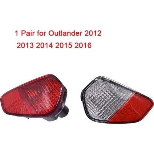 2PCS Rear Right & Left Lamp Reflector Kit for Mitsubishi Outlander III 3rd 2012 2013 2014 2015 2016 8337A137 8336A154