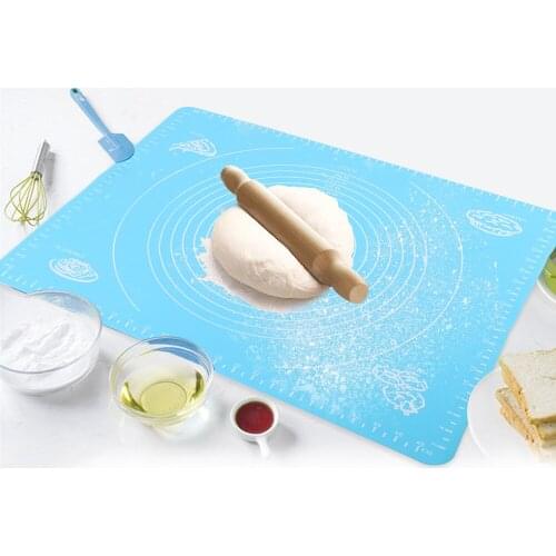 Kneading Dough Pad Cake Pastry Mats Table Sheet Kitchen Tools Non-Stick Silicone Baking Mat 50*40cm Bakeware Accessories