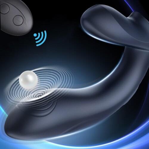 Prostate Massager Butt Anal Plug Dildo Wireless Vibrator for Men Penis Clitoris Stimulator Vibrating Sex Toys for Women Adult