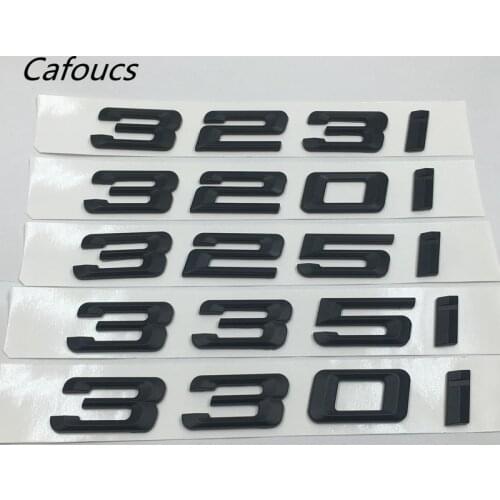 Matt Black 320i 323i 325i 330i 335i Rear Boot Trunk Emblem lettering Badges Logo For BMW 3-series F30 F31 F34 E90 E46