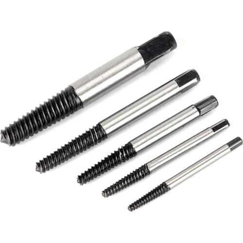 5Pcs Guide Broken Damaged Bolt Screw Extractor Drill Bits Remover Storage Box repair tools