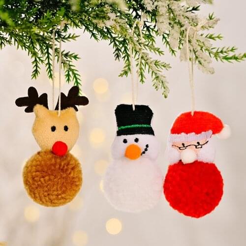 New Cute Small Snowman Christmas Decorations for Home Christmas Tree Ornaments Santa Claus Pendant