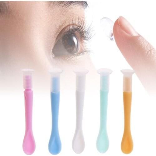 Lens Suction Cups Care Travel Stick Contact Remover Tool Tips Random Color Kit