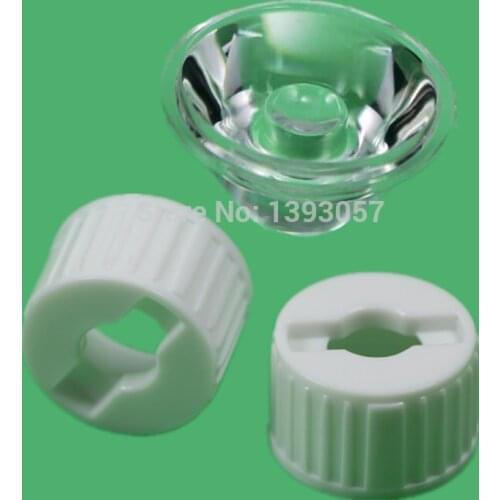 100set 20mm 5 10 15 30 45 60 90 120 Degree LED Lens Reflector For 1W 3W 5W High Power LED Lamp Light