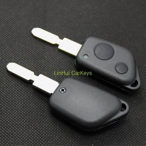 PINECONE for PEUGEOT 2 Buttons Uncut Blade TYPE 2 Blank Straight Keys ABS Shell Brass Blade 1PC WHOLESALE