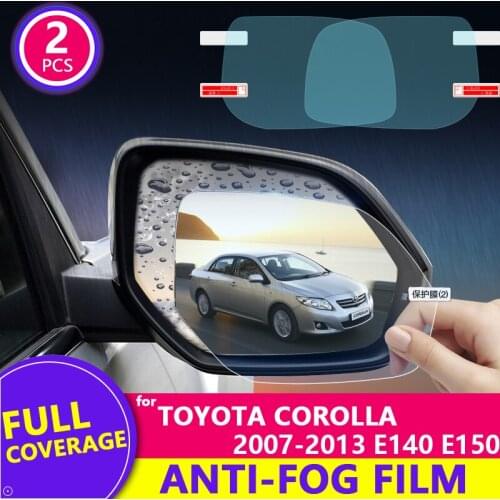 Rain Film Full Cover Rearview Mirror Clear Anti-Fog Rainproof for Toyota Corolla E140 E150 2007~2013 Car Accessories Stickers