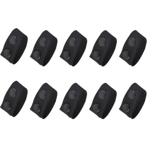 10pcs Nylon Duty Belt Keeper 2" 2.25" Wide Belt Security Tactical Belt Combat Military Equipment Accessories