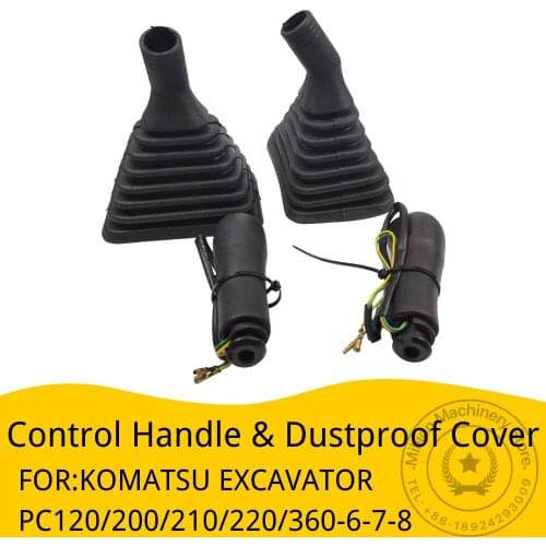 Control Joystick Handle for KOMATSU Excavator Accessorie PC120/200/210/220/360-6-7-8 Dustproof Cover Spare Parts