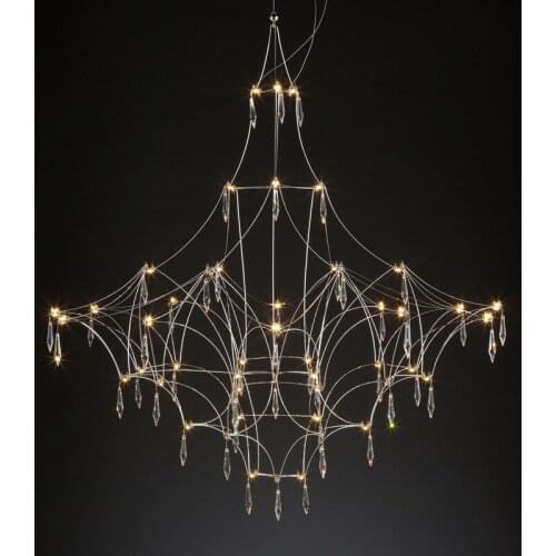 Modern Crystal Chandelier A Art Decor Suspension LED Lamp For Living Room Dining Room Bedroom Home Lighting Chandelier PA0091