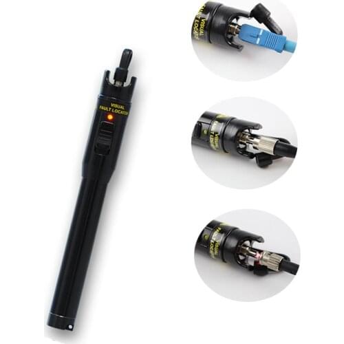 10MW JW3105A Metal Type Fiber optic visual fault locator 10km Fiber Optic Cable Tester 10mW VFL Break checker Free shipping