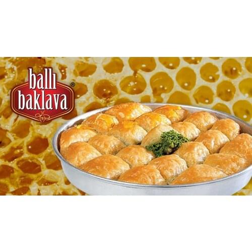 AMAZING TASTE AND AMAZING AROMA, EXCELLENT Honey Baklava (Tray) 1000 GRAM FREE SHIPPING