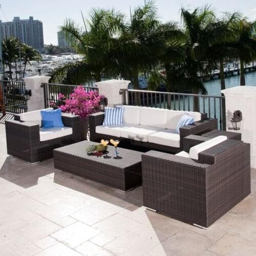 Outdoor Rattan Furniture 5pcs Sofa and Lounge Chair