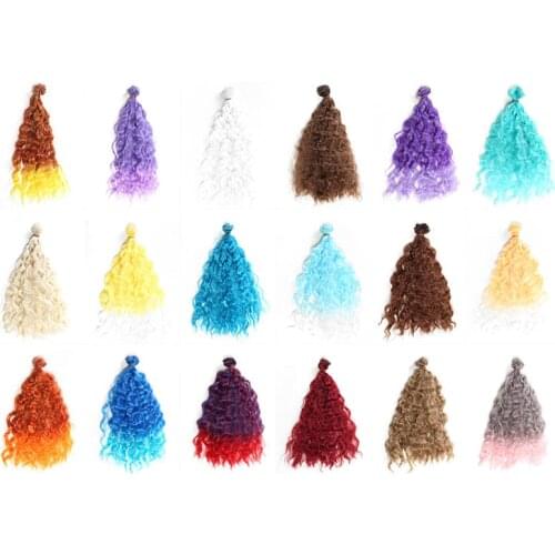1pcs 25cm*100cm hair for dolls fits 1/3 1/4 1/6 BJD dolls Accessories wool curls