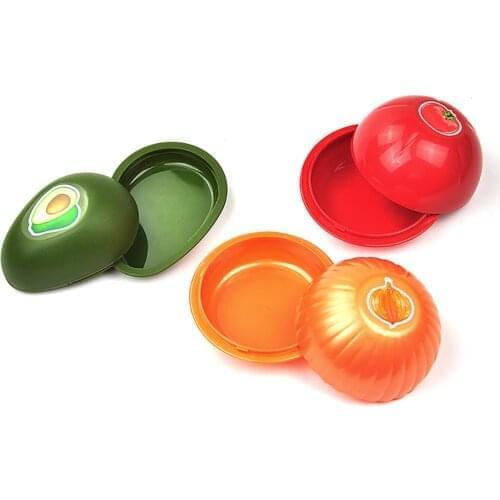 High-Quality Silicone Storage Fresh-Keeping Anti-Flies Anti-Taste Physical Storage Box Box Avocado Garlic Lemon Tomato Model