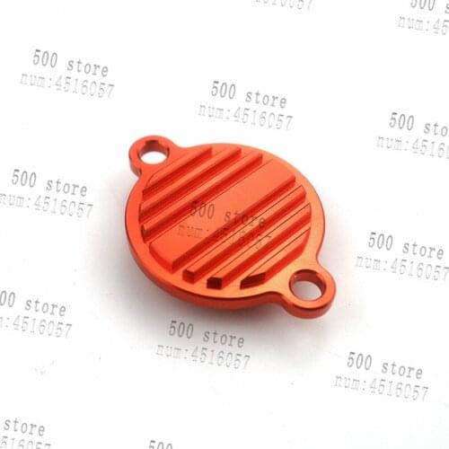 CNC Billet Engine Oil Filter Cover Cap For KTM DUKE 200 390 690 690 SMC/R RC200 390 Motorcycle Accessories Orange