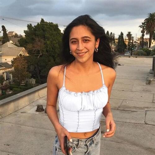 Sexy 2021 Summer Women Ruffles Tank Top Fashion Ladies Sleeveless Strapless Ruched Slim Crop Top Camisole Female Clothing