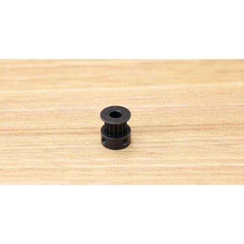 1PCS/LOT GT2 16teeth timing pulley 5mm bore for belt width 6mm Aluminium oxidation black 2GT 16 Teeth 16 tooth for 3D printer