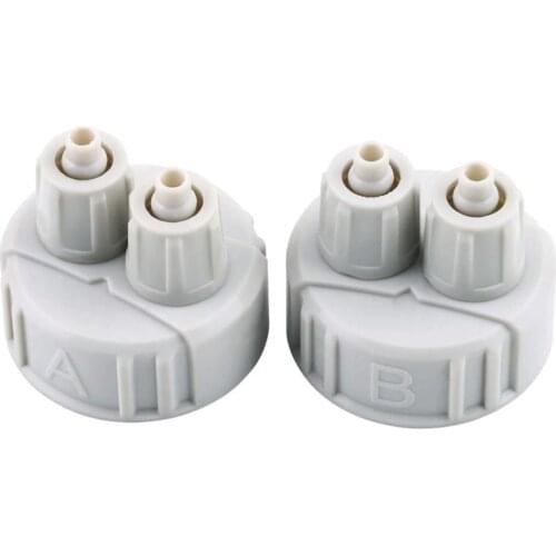 1 Pcs CO2 System Kit Generator Part Bottle Cap A/B Interface Planted Tank DIY ABS Reactor Screw Plastic Caps Double Connector