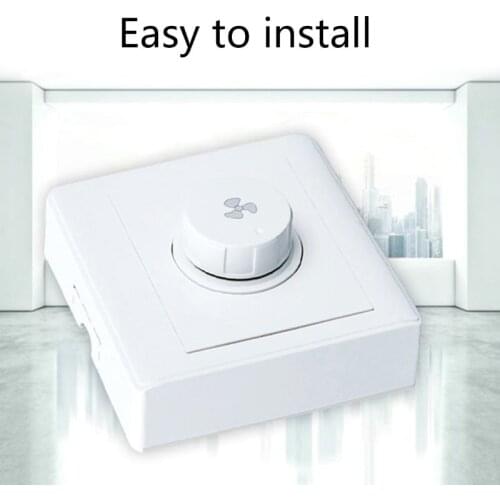 1 Pc 86 Type Ceiling Fan Adjustment Stepless Speed Controller Wall Switch 220V 10A for 15-300W Dimmer