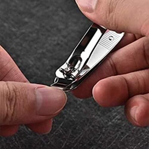 R3MF 2PCS Stainless Steel Slanted Edge Nail Cutting Clippers Pedicure Manicure Tool Slanted Tip Cuticle Cutter
