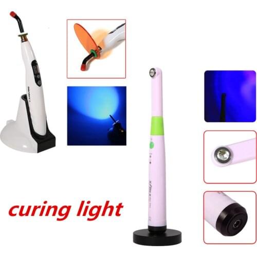 2 Type Dental Supplies LED Curing Light Lamp Wireless Cordless Cure Clinic Adjustable Working Time