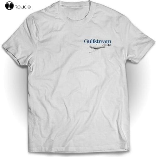 Gulfstream Aircraft Aviation MenS T Shirts Short Sleeve White Color Tee Shirt