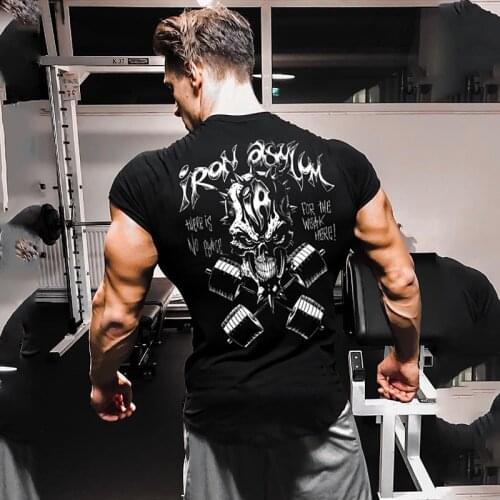 Mens Summer Fashion Fitness Tees Outdoor Sport Running Short Sleeves Printed Shirt Tights Bodybuilding Gym Train T-shirt