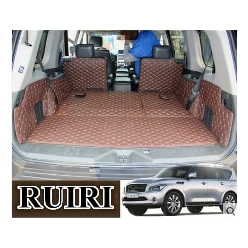 Good mats! Special trunk mats for Nissan Armada 7 seats 2016-2010 durable boot carpets cargo liner for ARMADA 2013,Free shipping