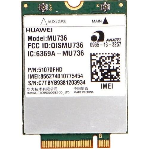 Card for WWAN LTE MU736 3G Built-in Module WWAN HSPA NGFF for Dell Venue 8/11/15Pro sony samsung asus acer