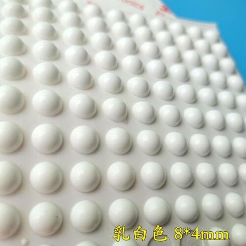 200PCS 8*4MM SELF ADHESIVE SILICONE RUBBER FEET PADS ANTI SLIP GREAT SILICA GEL DOOR SHOCK ABSORBER FUNITURE BUMPER PAD