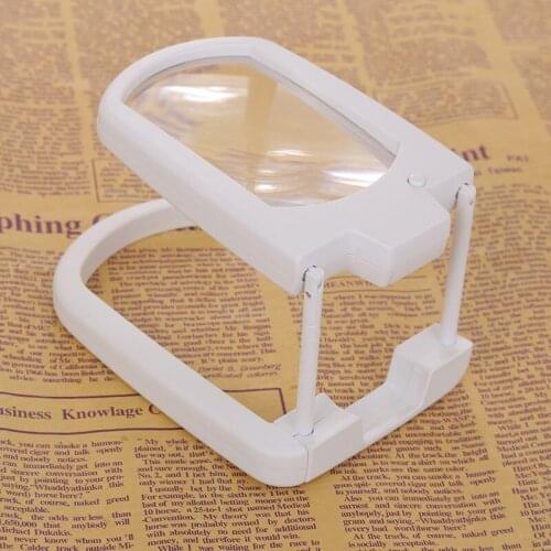 3 Times Pocket Illuminated Desktop Reading Magnifying Glass LED PCB welding Mobile Phone Repair Magnifier Table Lamp for Old Man