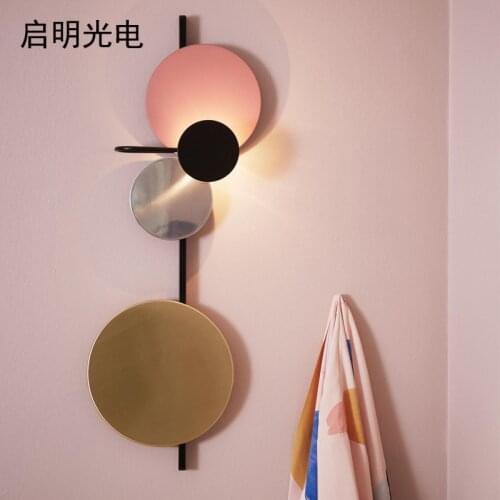Modern wall lights iron dining room living room aisle luminaria de parede wall lights for home